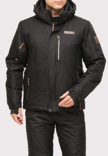 Купить оптом куртку горнолыжную мужская черного цвета 1901Ch в интернет магазине MTFORCE.RU