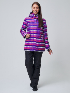 Горнолыжный костюм женский зимний темно-фиолетового цвета купить оптом в интернет магазине MTFORCE 01937TF