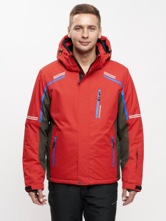 Купить оптом мужскую зимнюю горнолыжную куртку красного цвета в интернет магазине MTFORCE 1971Kr