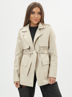 Купить классическую кожаную куртку женскую оптом от производителя недорого в Москве 3607B