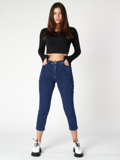 Купит оптом от производителя джинсы прямого кроя женские с высокой талией недорого в Москве 820_457TS