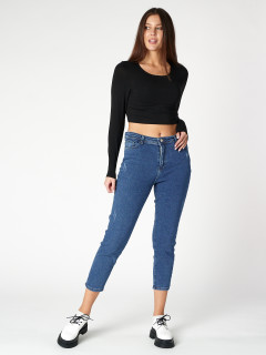 Купит оптом от производителя джинсы прямого кроя женские с высокой талией недорого в Москве 820_458S