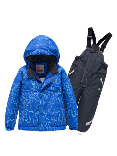 Горнолыжный костюм детский зимний синего цвета купить оптом в интернет магазине MTFORCE 9011S