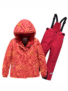 Детский зимний костюм горнолыжный персикового цвета купить оптом в интернет магазине MTFORCE 9014P