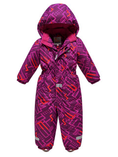 Детский зимний комбинезон фиолетового цвета купить оптом в интернет магазине MTFORCE 9026F