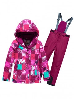 Купить горнолыжный костюм для девочки оптом от производителя недорого в Москве 9228M