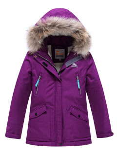 Купить оптом куртку парку подростковую для девочки зимнюю недорого в Москве 9238F