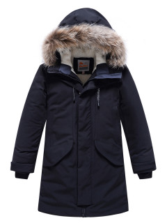 Купить оптом куртку парку подростковую для мальчика зимнюю недорого в Москве 9243Ch