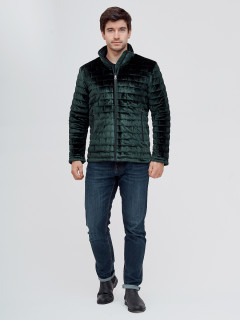 Купить оптом мужскую зимнюю горнолыжную куртку темно-зеленого цвета в интернет магазине MTFORCE 93352TZ