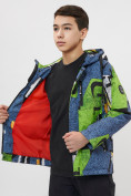 Оптом Куртка демисезонная для мальчика зеленого цвета 107Z в Екатеринбурге, фото 12