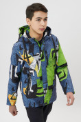 Оптом Куртка демисезонная для мальчика зеленого цвета 107Z в Екатеринбурге, фото 5