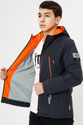 Оптом Куртка демисезонная для мальчика темно-серого цвета 1166TC в Екатеринбурге, фото 4
