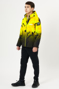 Оптом Куртка демисезонная для мальчика желтого цвета 168J в Казани, фото 3