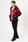 Оптом Куртка демисезонная для мальчика красного цвета 168Kr в Казани, фото 2