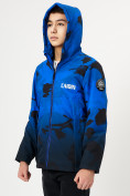 Оптом Куртка демисезонная для мальчика синего цвета 168S в Екатеринбурге, фото 10