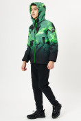 Оптом Куртка демисезонная для мальчика зеленого цвета 168Z в Казани, фото 4
