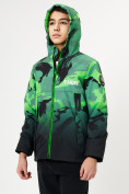 Оптом Куртка демисезонная для мальчика зеленого цвета 168Z в Казани, фото 5