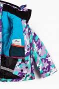 Оптом Куртка горнолыжная подростковая для девочки фиолетового цвета 1774F, фото 4