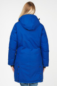 Оптом Куртка парка зимняя женская синего цвета 1806S в Казани, фото 5