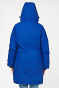 Оптом Куртка парка зимняя женская синего цвета 1806S в Казани, фото 6
