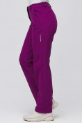Оптом Брюки женские из ткани softshell темно-фиолетового цвета 1851-1TF в Казани, фото 7