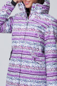 Оптом Женская зимняя горнолыжная куртка фиолетовго цвета 1937F в Казани, фото 6