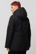 Оптом Горнолыжная куртка MTFORCE bigsize черного цвета 2047Ch, фото 5