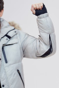 Оптом Куртка и безрукавка Valianly бежевого цвета 2064B в Екатеринбурге, фото 9