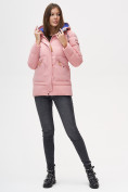 Оптом Куртка зимняя MTFORCE розового цвета 2080R в Казани, фото 6