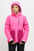 Оптом Горнолыжная куртка MTFORCE женская розового цвета 2153R в Казани, фото 2