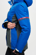 Оптом Горнолыжная куртка MTFORCE женская синего цвета 2153S в Екатеринбурге, фото 8