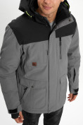 Оптом Молодежная зимняя куртка мужская серого цвета 2155Sr в Казани, фото 10