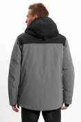 Оптом Молодежная зимняя куртка мужская серого цвета 2155Sr в Казани, фото 7
