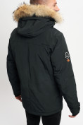Оптом Куртка зимняя мужская удлиненная с мехом хаки цвета 2159-1Ch в Казани, фото 9