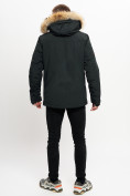 Оптом Куртка зимняя мужская удлиненная с мехом хаки цвета 2159-1Ch в Казани, фото 4