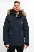 Оптом Куртка зимняя мужская удлиненная с мехом хаки цвета 2159-1TS в Казани