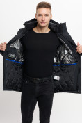 Оптом Молодежная зимняя куртка мужская черного цвета 2159Ch в Казани, фото 11