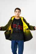 Оптом Куртка двусторонняя для мальчика желтого цвета 221J в Екатеринбурге, фото 2