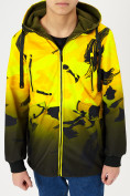 Оптом Куртка двусторонняя для мальчика желтого цвета 221J в Казани, фото 10