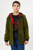 Оптом Куртка двусторонняя для мальчика красного цвета 221Kr в Казани, фото 12