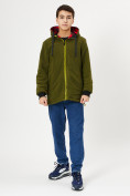 Оптом Куртка двусторонняя для мальчика красного цвета 221Kr в Казани, фото 13