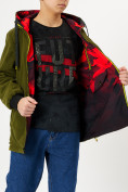 Оптом Куртка двусторонняя для мальчика красного цвета 221Kr в Екатеринбурге, фото 17