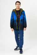 Оптом Куртка двусторонняя для мальчика синего цвета 221S в Екатеринбурге, фото 2