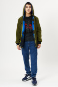Оптом Куртка двусторонняя для мальчика синего цвета 221S в Казани, фото 10