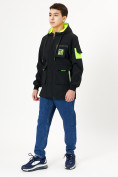 Оптом Куртка двусторонняя для мальчика черного цвета 236Ch в Екатеринбурге, фото 3