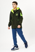 Оптом Куртка двусторонняя для мальчика цвета хаки 236Kh в Екатеринбурге, фото 3