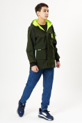Оптом Куртка двусторонняя для мальчика цвета хаки 236Kh в Казани, фото 4
