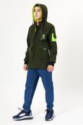 Оптом Куртка двусторонняя для мальчика цвета хаки 236Kh в Екатеринбурге, фото 7