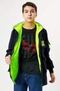 Оптом Куртка двусторонняя для мальчика темно-синего цвета 236TS в Екатеринбурге, фото 7