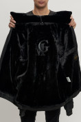 Оптом Куртка классическая с мехом мужская черного цвета 2917Ch в Казани, фото 11